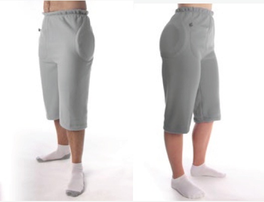 Hipsaver Hip Protectors - Interim 3/4 Length Overpants with Tailbone Protection (with sewn-in Pads)